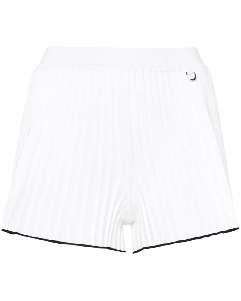 Jacquemus Plissierte Le Short Maille Shorts - Weiß Weiß