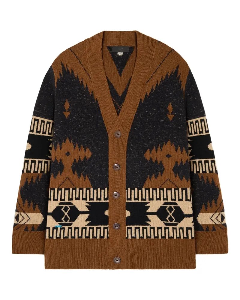 Alanui Geometrisch gemusterter Dreamscape Icon Cardigan - Braun Braun