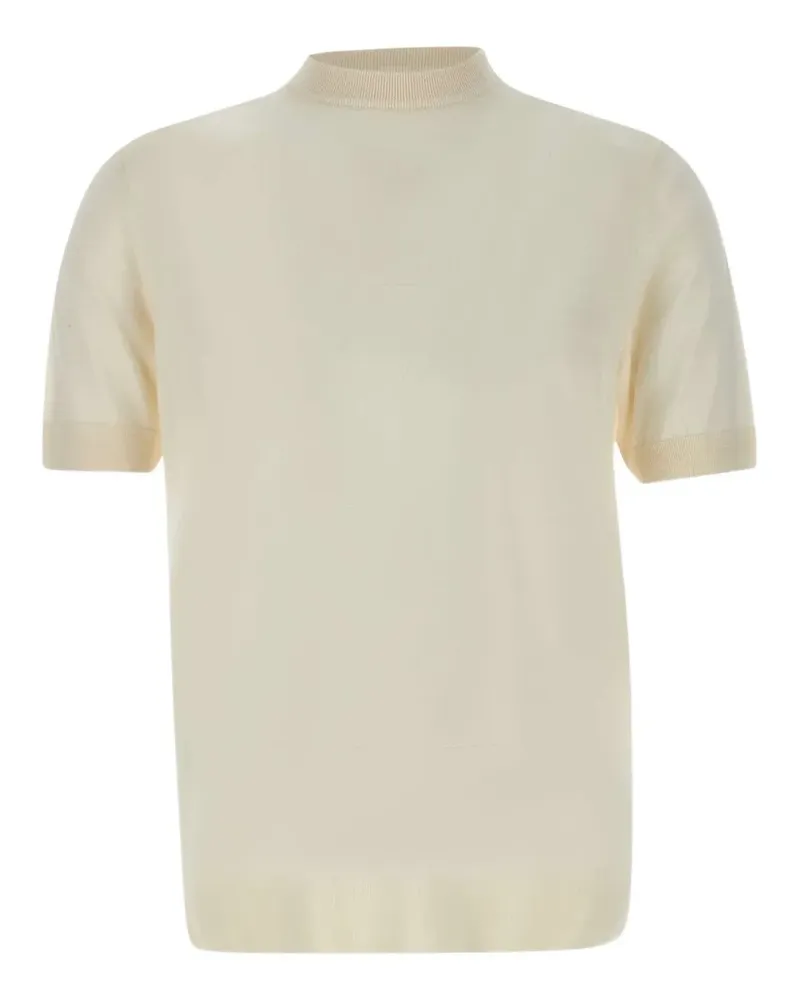 Eleventy T-Shirt aus Seide - Nude Nude