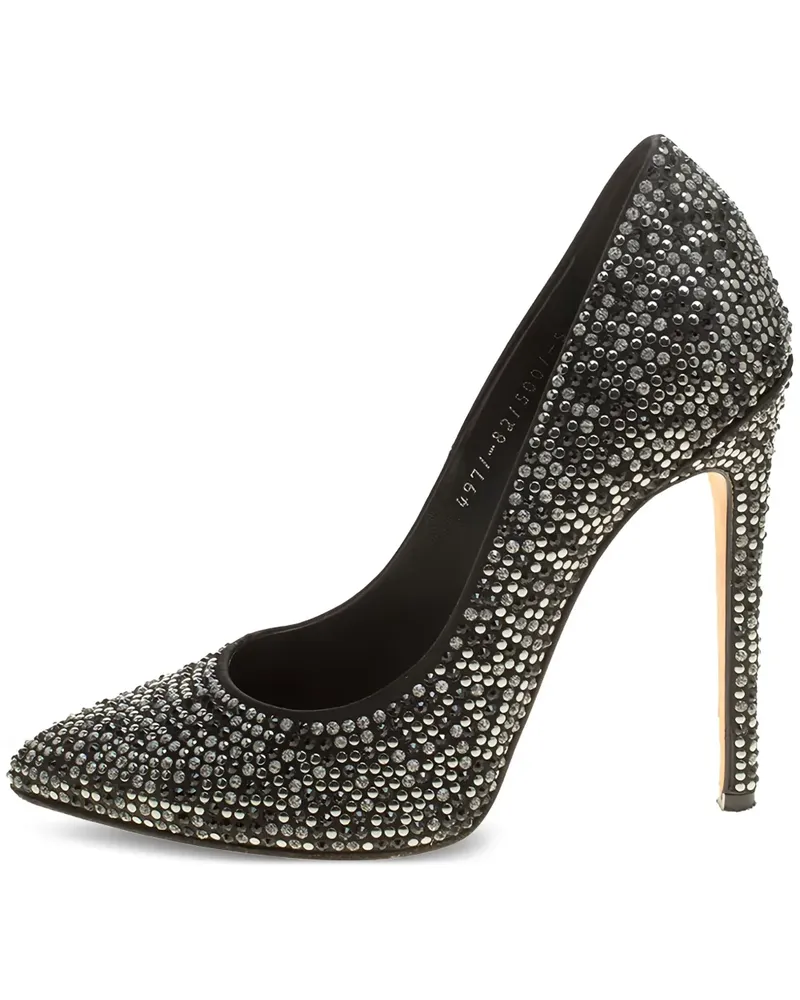 Gina Spitze Pumps mit Kristallen 125mm - Schwarz Schwarz