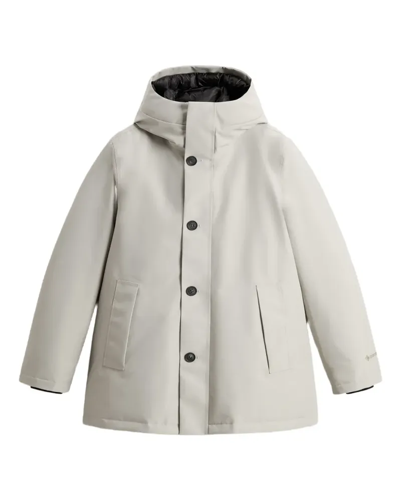 Woolrich Kapuzenparka mit Knopfverschluss - Grau Grau