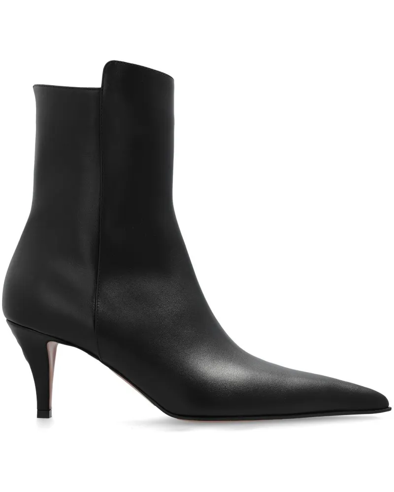 Alexander McQueen Stiefel aus Leder 80mm - Schwarz Schwarz