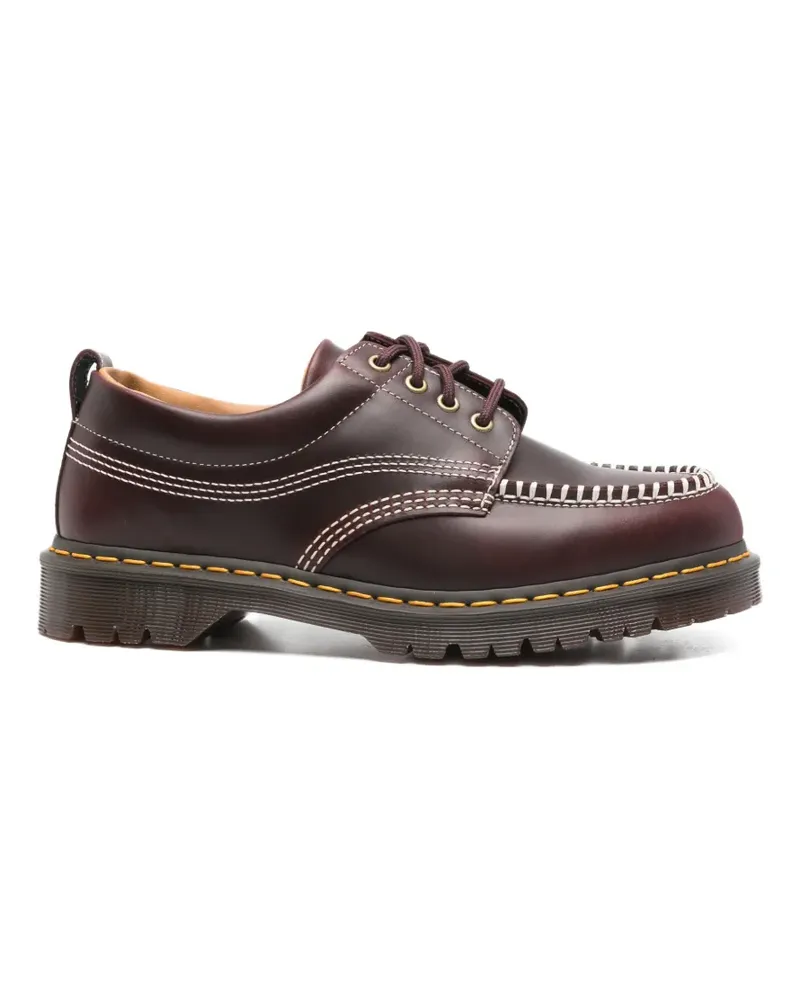 Dr.Martens Lowell contrast-stitch lace-up derby shoes - Rot Rot