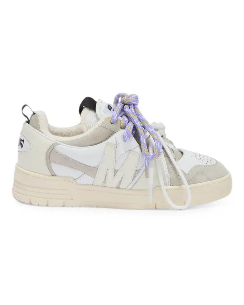 Moschino Sneakers mit Logo-Patch - Weiß Weiß