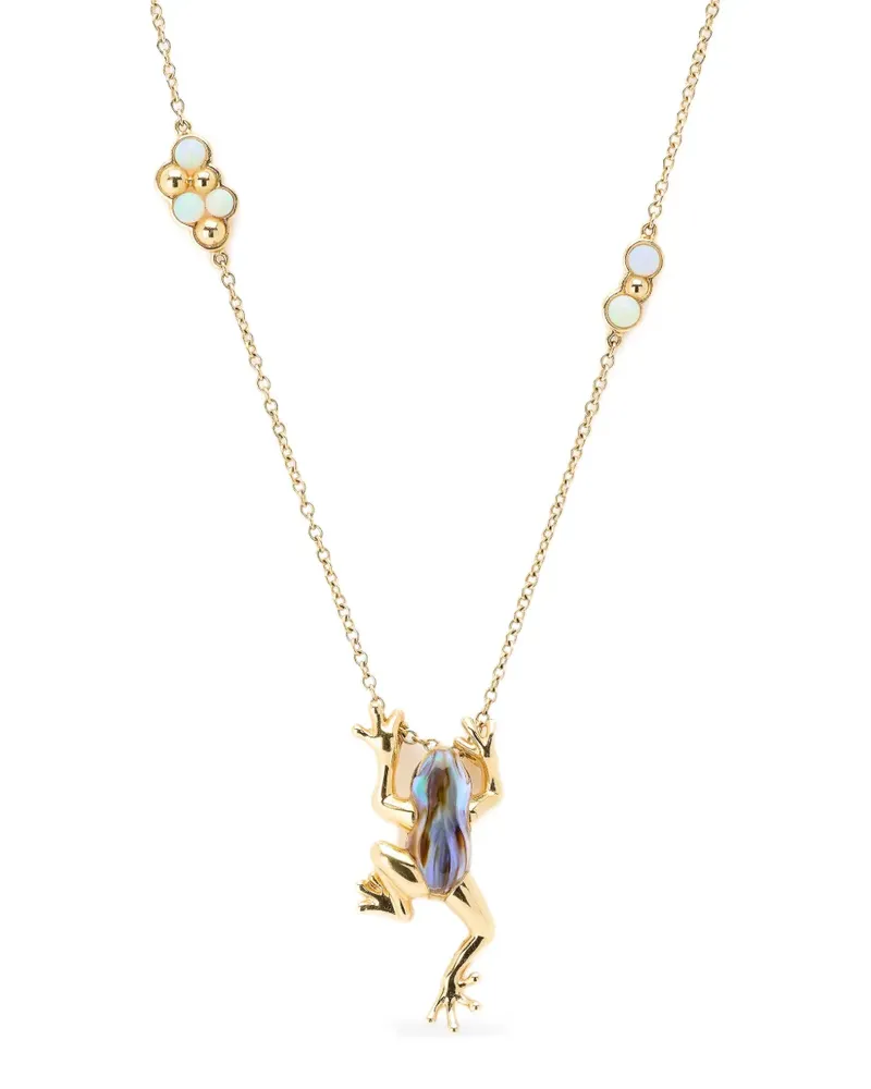 Bibi van der Velden Halskette mit Opal und Quarz - Gold Gold