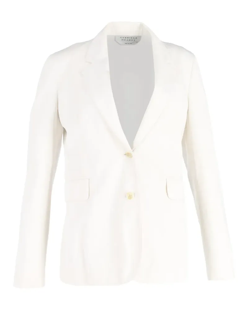 Gabriela Hearst single-breasted wool blazer - Weiß Weiß