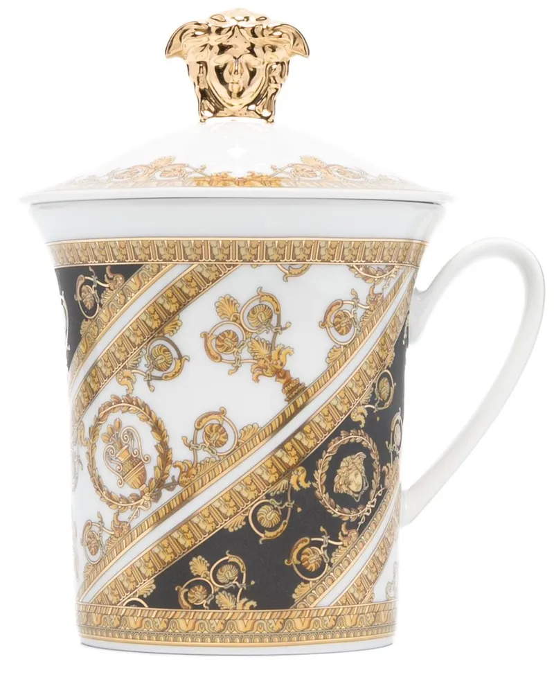 Versace x Rosenthal Tasse mit I Love Baroque-Print - Schwarz Schwarz