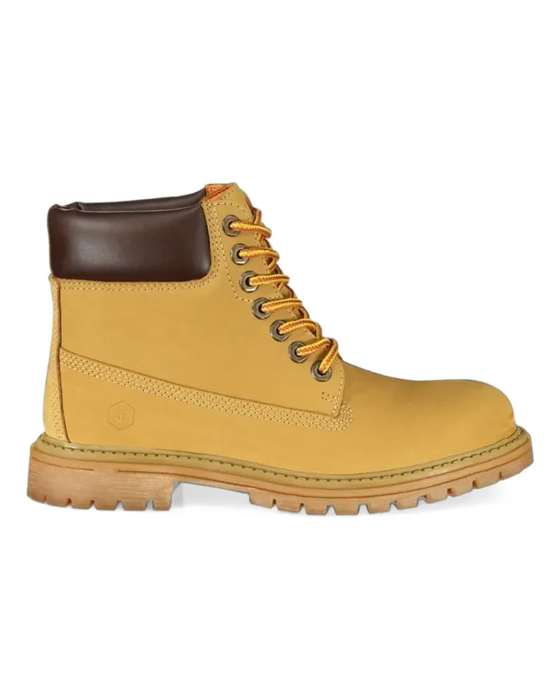 Lumberjack lace-up leather ankle boots - Gelb Gelb