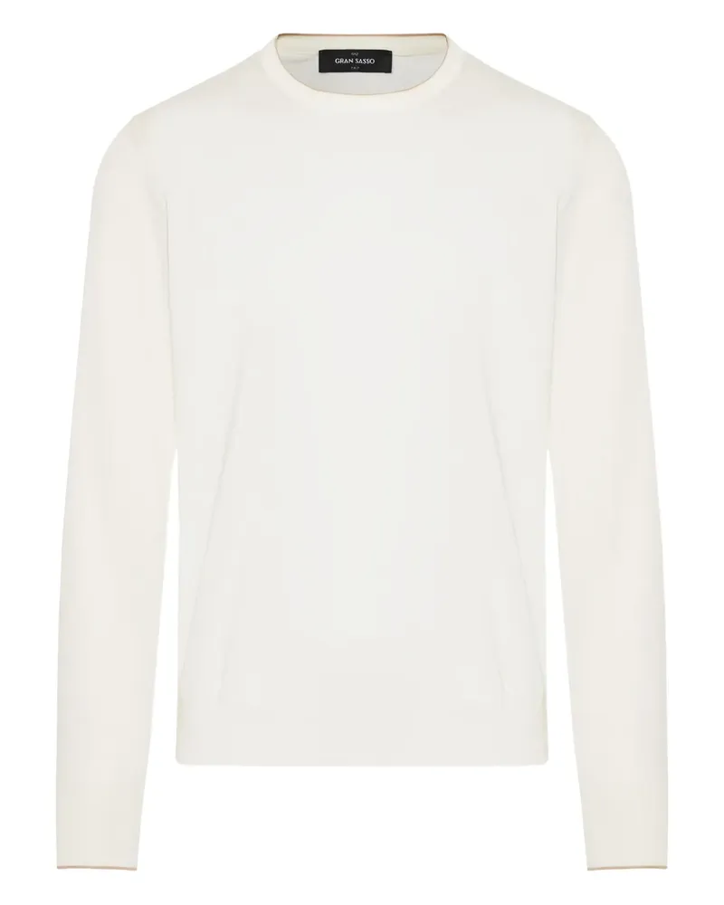 Gran Sasso Pullover mit Rundhalsausschnitt - Weiß Weiß