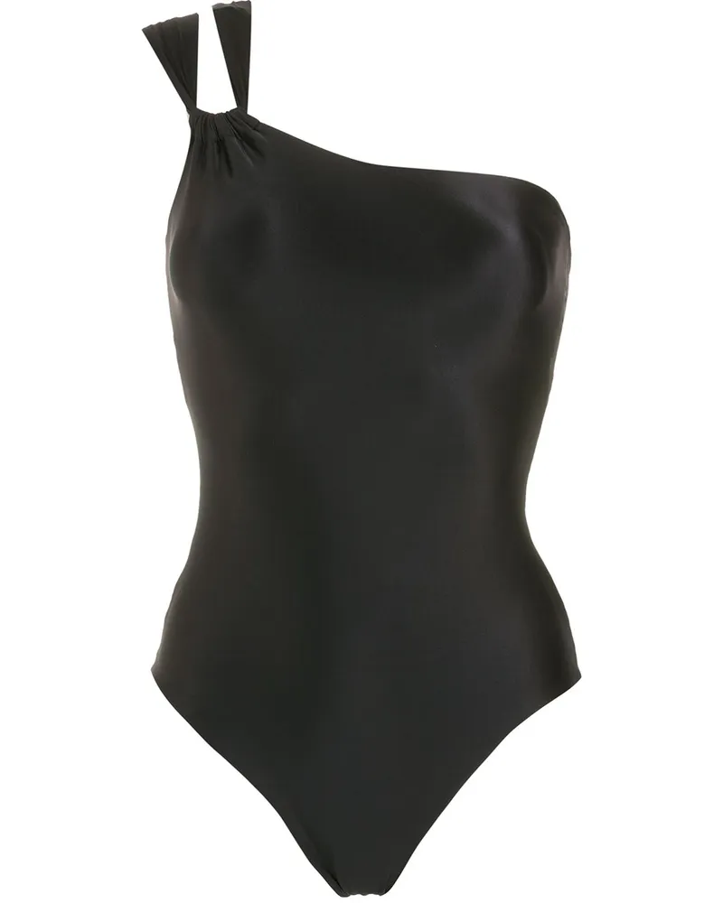 Lygia & Nanny Miusha One-Shoulder-Badeanzug - Schwarz Schwarz
