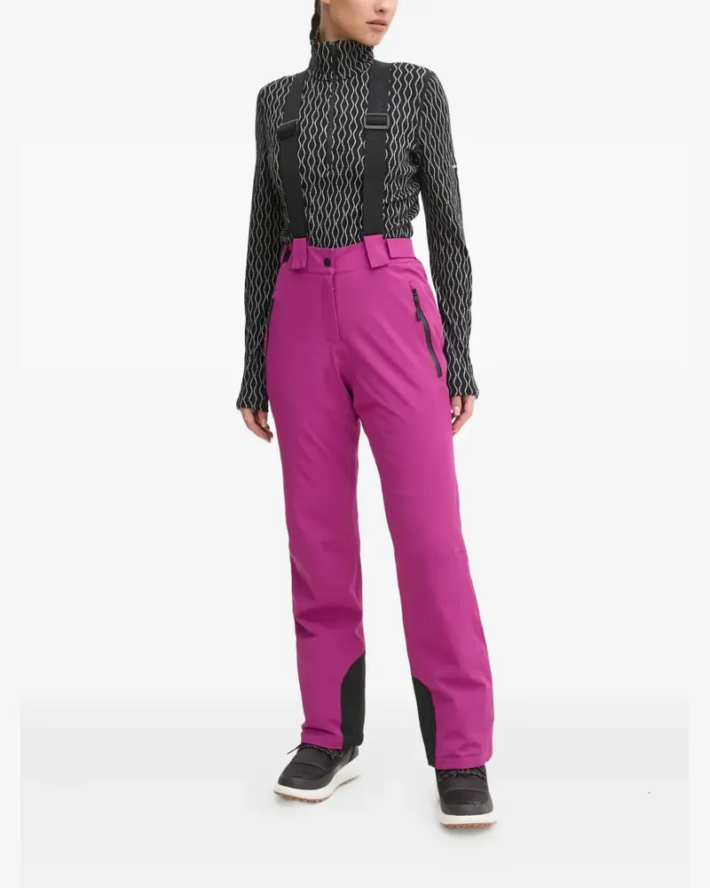 EA7 logo-patch ski trousers - Rosa Rosa