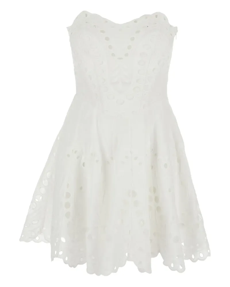 Charo Ruiz strapless mini dress - Weiß Weiß