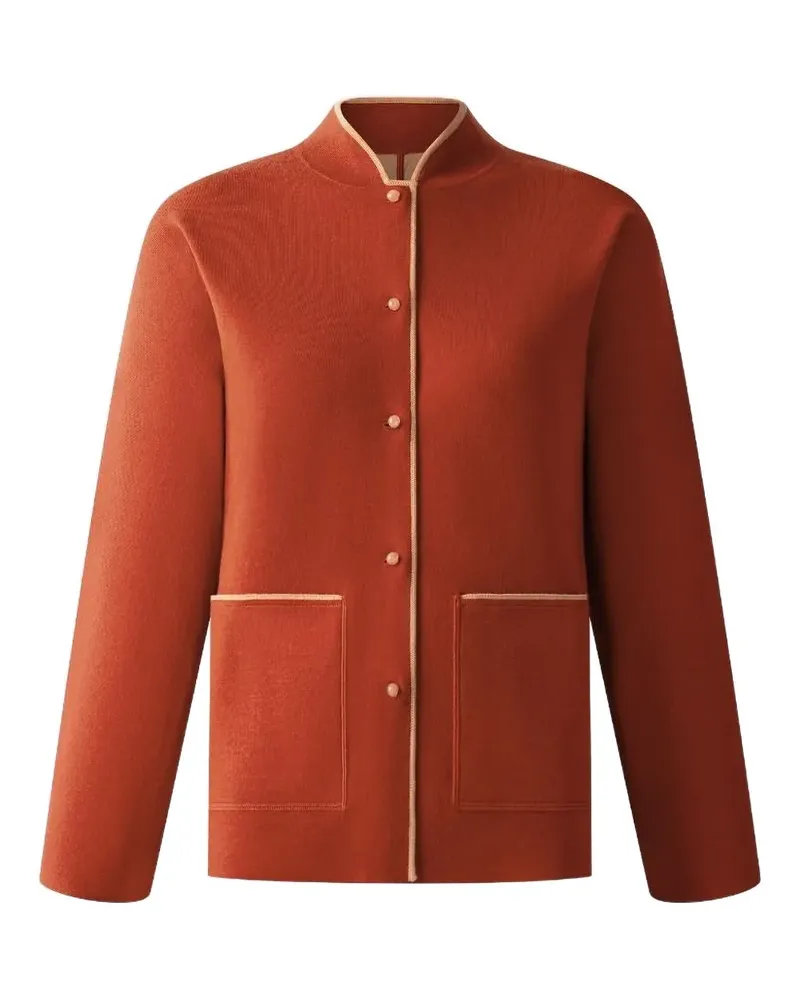 Shanghai Tang Wendbarer Cardigan mit Knöpfen - Rot Rot