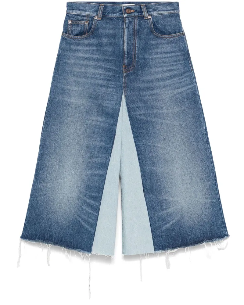 Chloé Jeans-Shorts im Patchwork-Look - Blau Blau