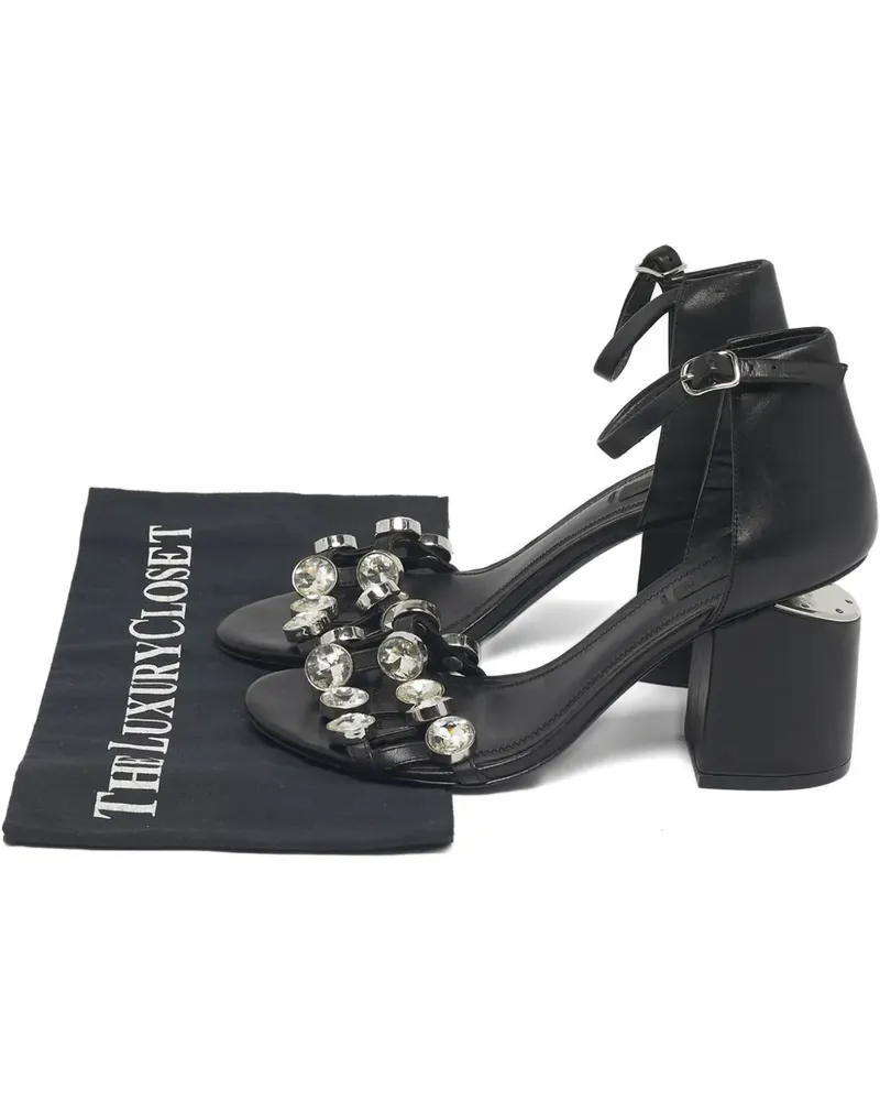 Alexander Wang Abby Sandalen mit Kristallen - Schwarz Schwarz