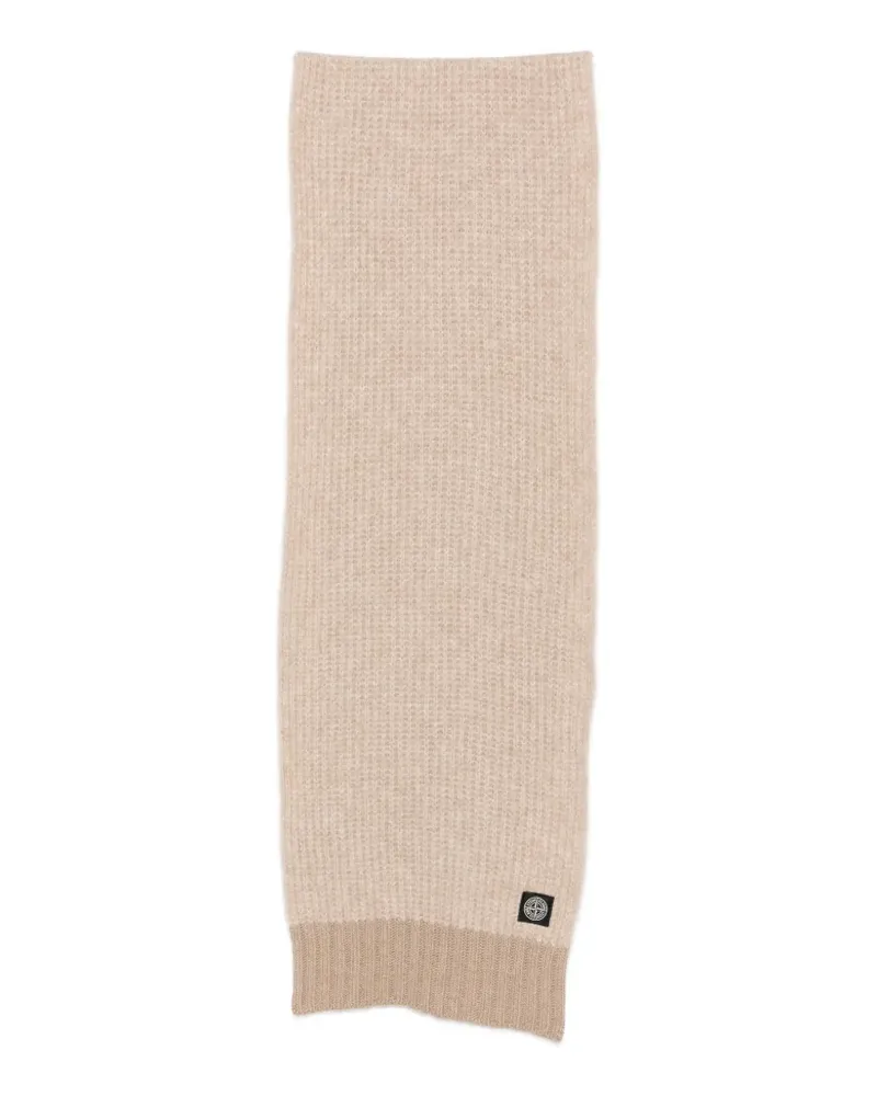 Stone Island Schal mit Waffelstrick-Muster - Nude Nude