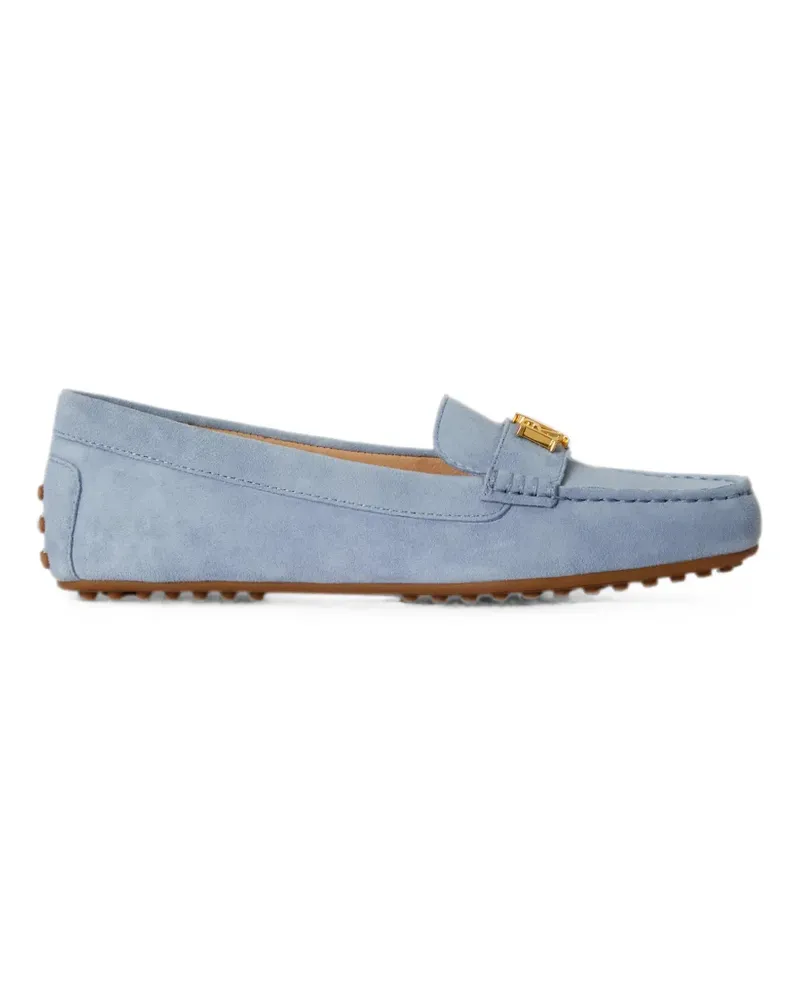 Ralph Lauren Barnsbury logo-plaque suede loafers - Blau Blau