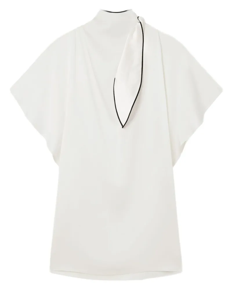 Stella McCartney Minikleid mit Stehkragen - Weiß Weiß