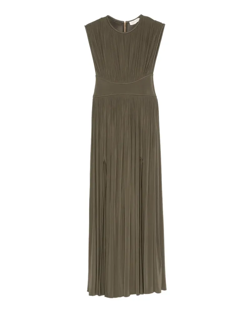 Zimmermann Luna pleated sleeveless dress - Grün Grün