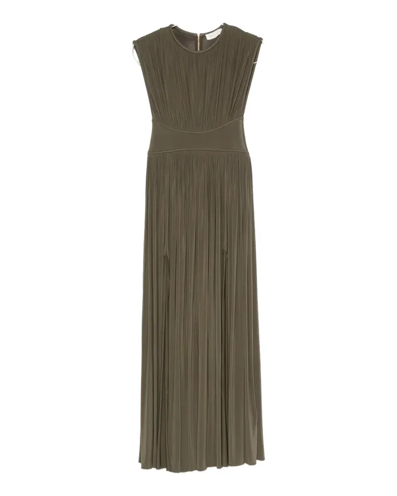 Zimmermann Luna pleated sleeveless dress - Grün Grün