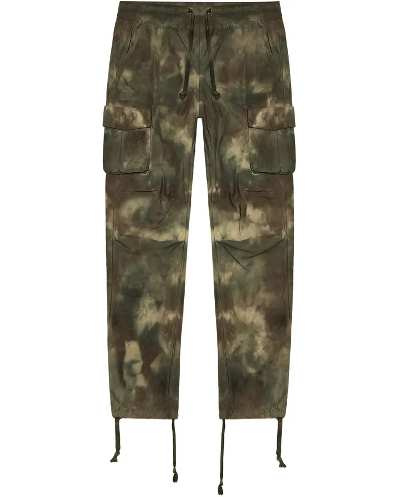 John Elliott + Co Cargohose mit Camouflage-Print - Grün Grün