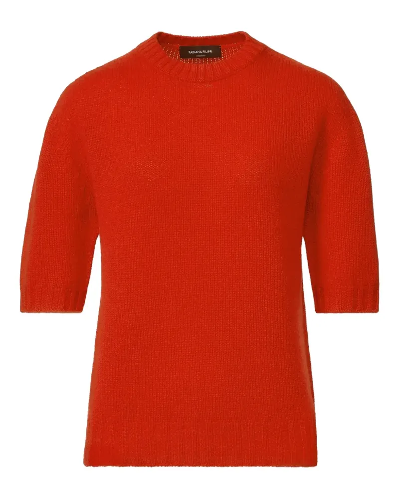 Fabiana Filippi Kurzärmeliger Pullover - Rot Rot