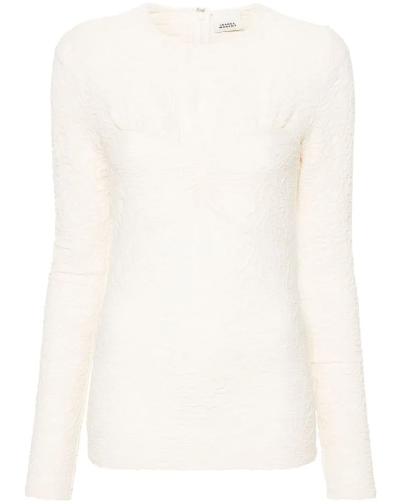Isabel Marant Floride Top aus Jacquard - Nude Nude