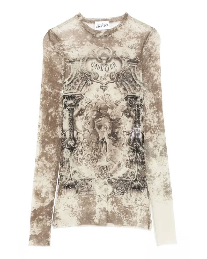 Jean Paul Gaultier Top aus Mesh - Nude Nude