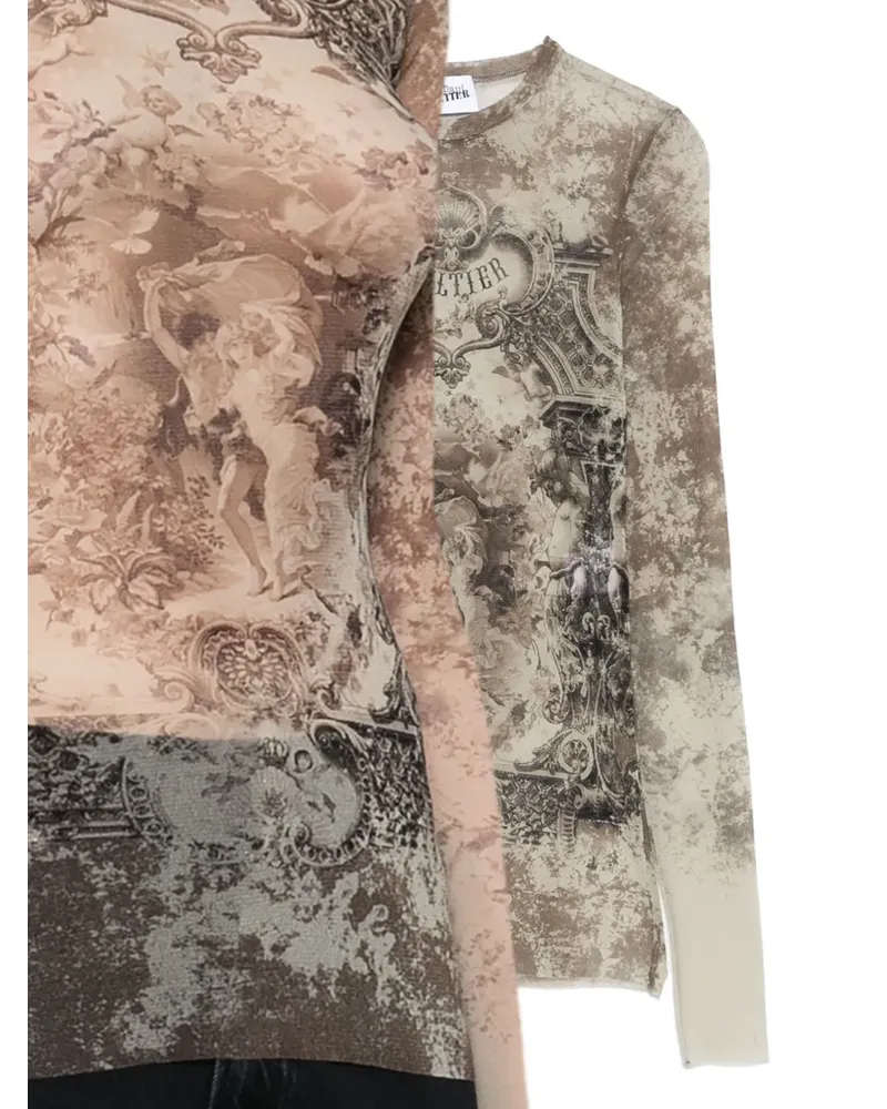 Jean Paul Gaultier Top aus Mesh - Nude Nude
