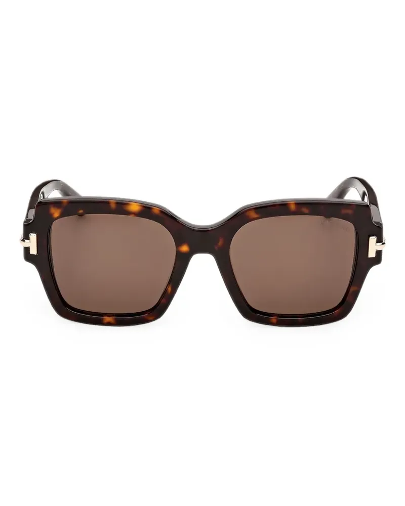 Tom Ford Icon Sonnenbrille mit eckigem Gestell - Braun Braun