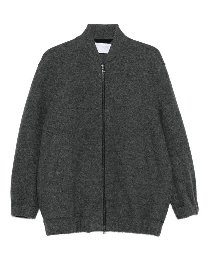 Harris Wharf London Bomberjacke mit Reißverschluss - Grau Grau
