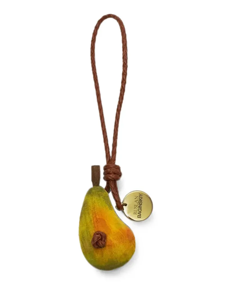 RUSLAN BAGINSKIY Pear bag charm - Gelb Gelb