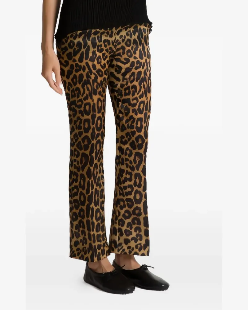 Alberta Ferretti Hose mit Leoparden-Print - Braun Braun