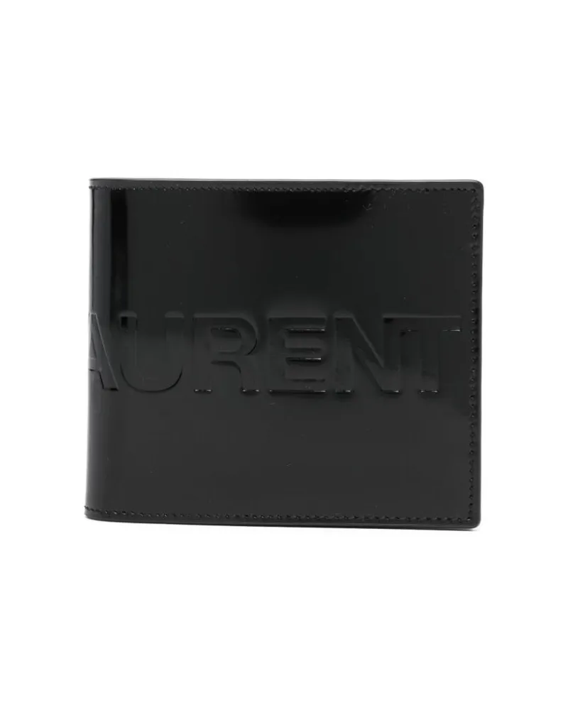 Saint Laurent Portemonnaie mit Logo-Prägung - Schwarz Schwarz