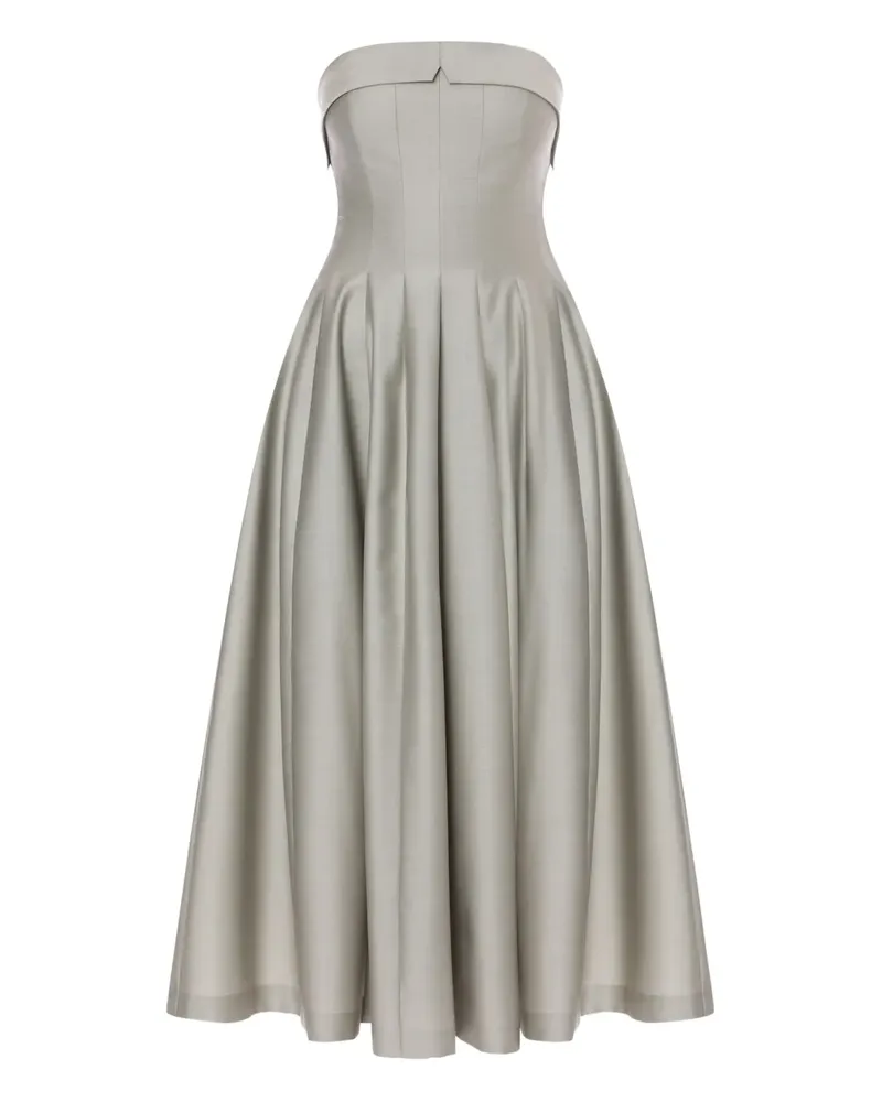 Alberta Ferretti Kleid aus Woll-Seidengemisch - Grau Grau