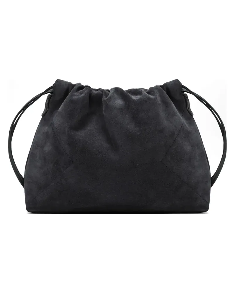Brunello Cucinelli Beuteltasche aus Leder - Grau Grau