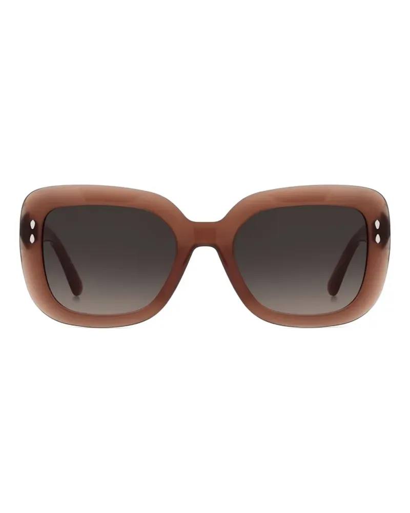 Isabel Marant Sonnenbrille mit Oversized-Gestell - Braun Braun