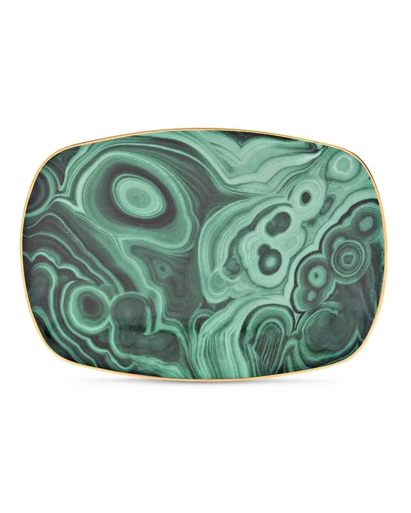 L’OBJET Malachite Schale 18cm - Grün Grün