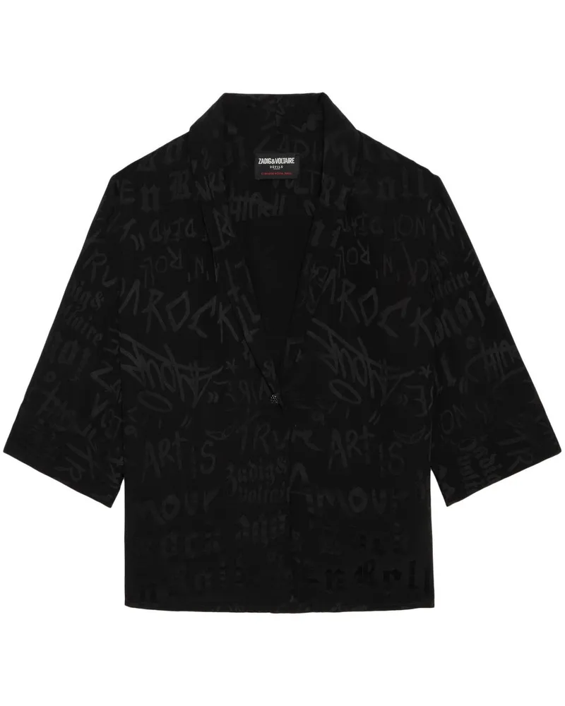 Zadig & Voltaire Telmos Hemd - Schwarz Schwarz