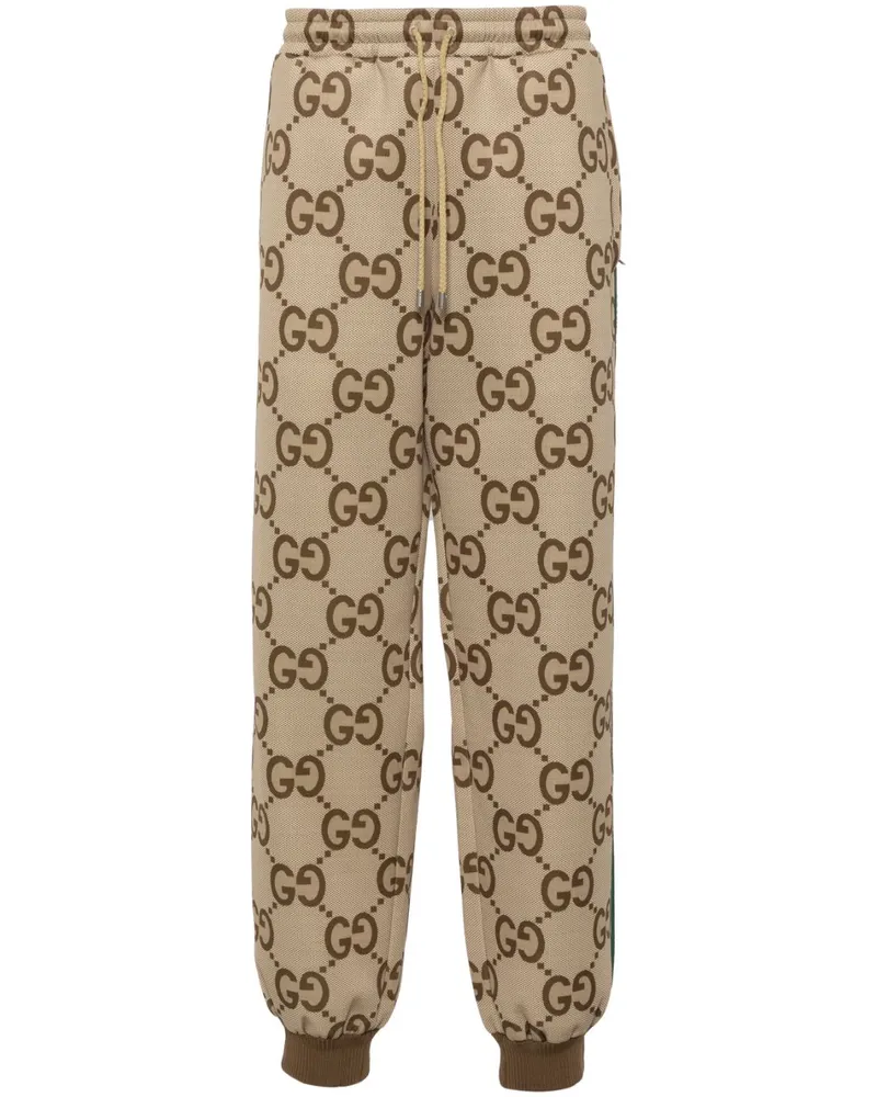 Gucci Jumbo Jogginghose mit GG-Print Nude