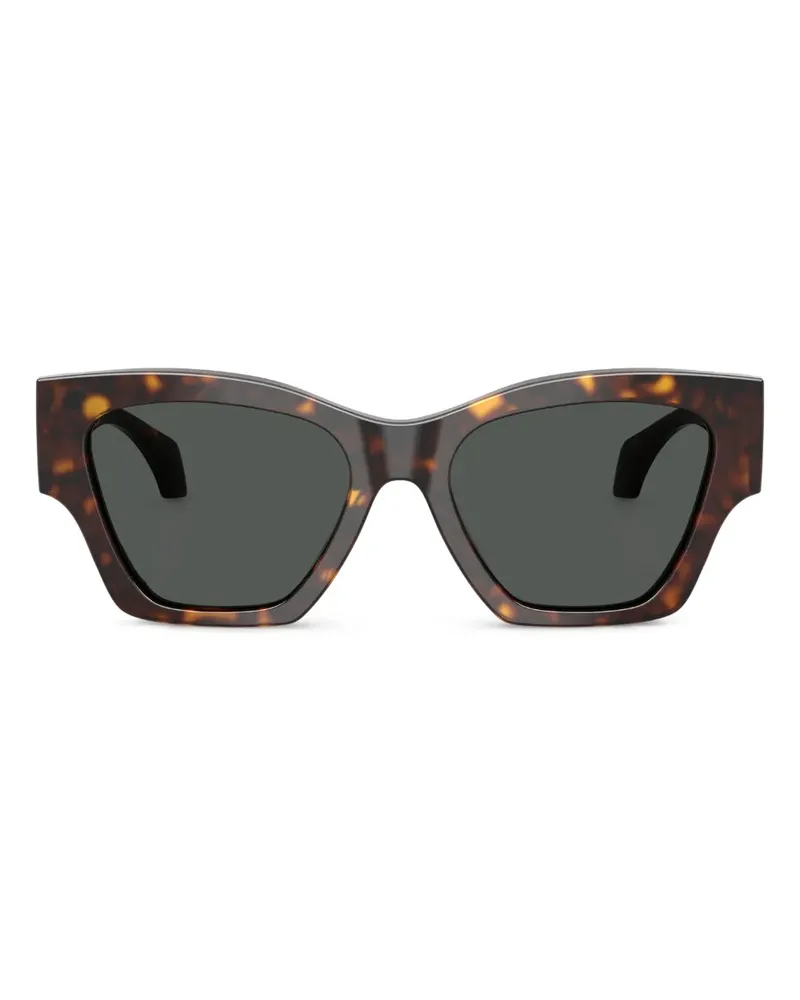 Versace Sonnenbrille mit Wayfarer-Gestell - Braun Braun