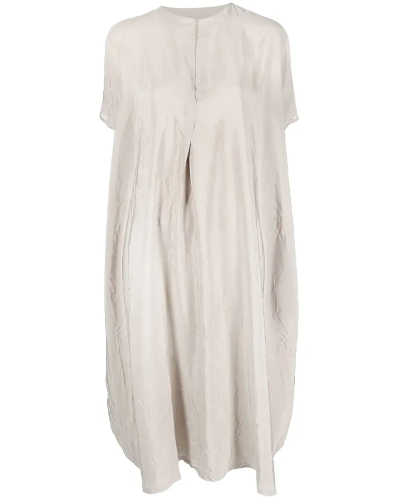Daniela Gregis Midi-Hemdkleid aus Seide - Grau Grau