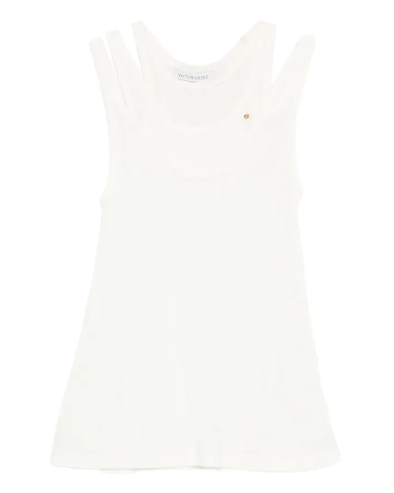 Viktor & Rolf Trägershirt im Layering-Look - Nude Nude