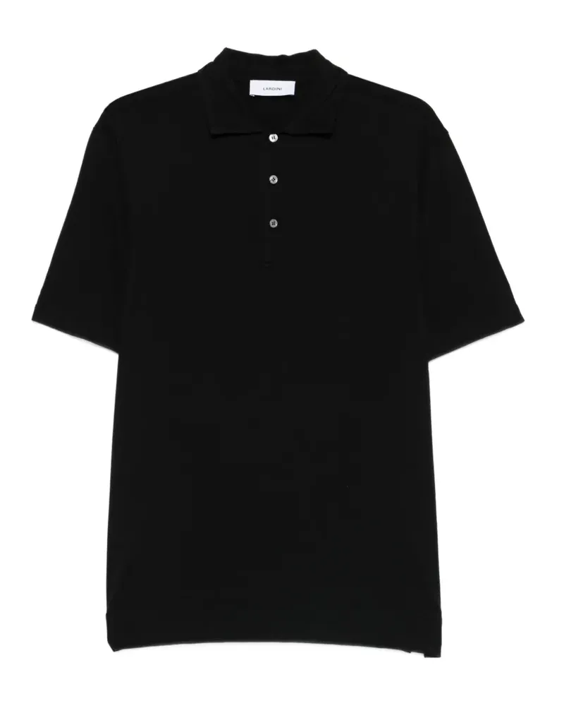 LARDINI buttoned polo shirt - Schwarz Schwarz