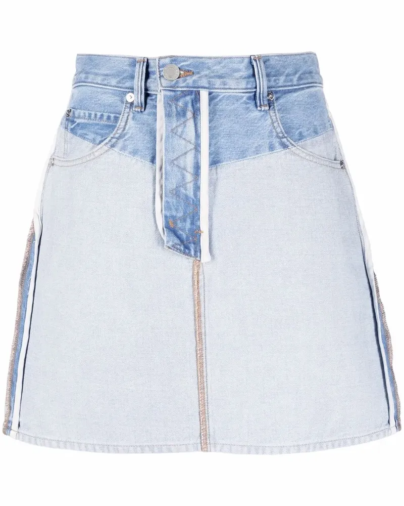 Helmut Lang Jeansrock im Inside-Out-Look - Blau Blau