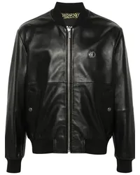 Just Cavalli Bomberjacke aus Leder Schwarz