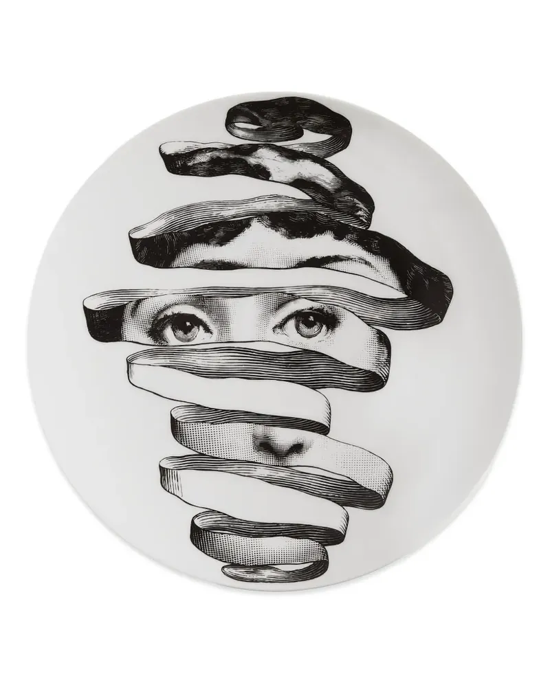 Fornasetti Tema e Variazioni n.297 Teller - Weiß Weiß