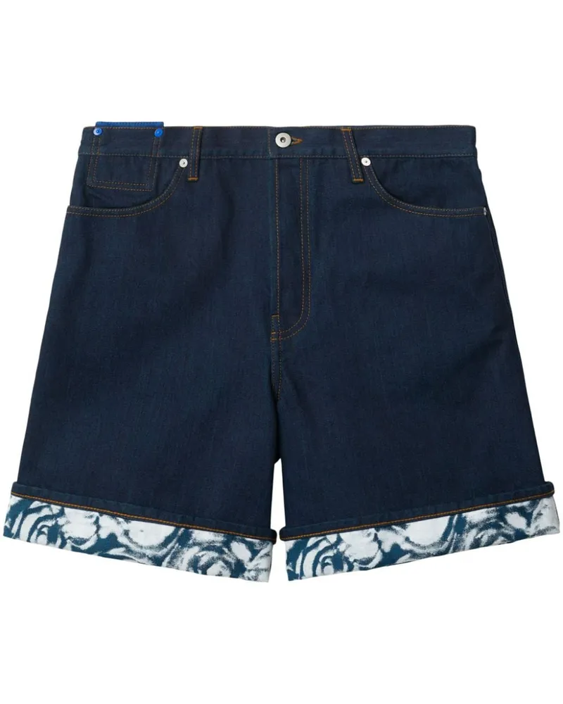 Burberry Jeans-Shorts mit Umschlag Blau