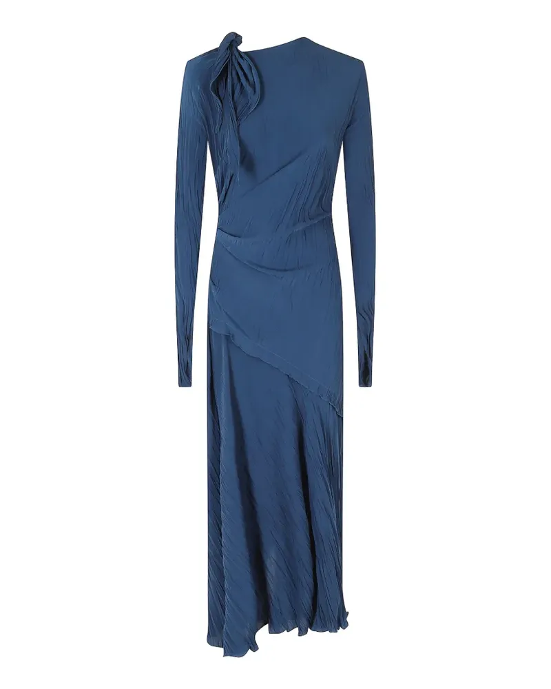 Victoria Beckham Plissiertes Maxikleid - Blau Blau