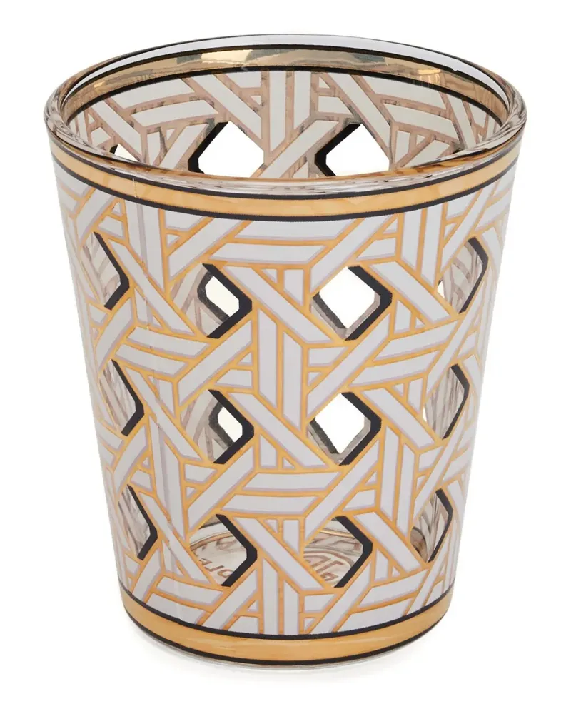 Jonathan Adler Geometrisch gemustertes Trinkglas (4er-Set) - Gold Gold